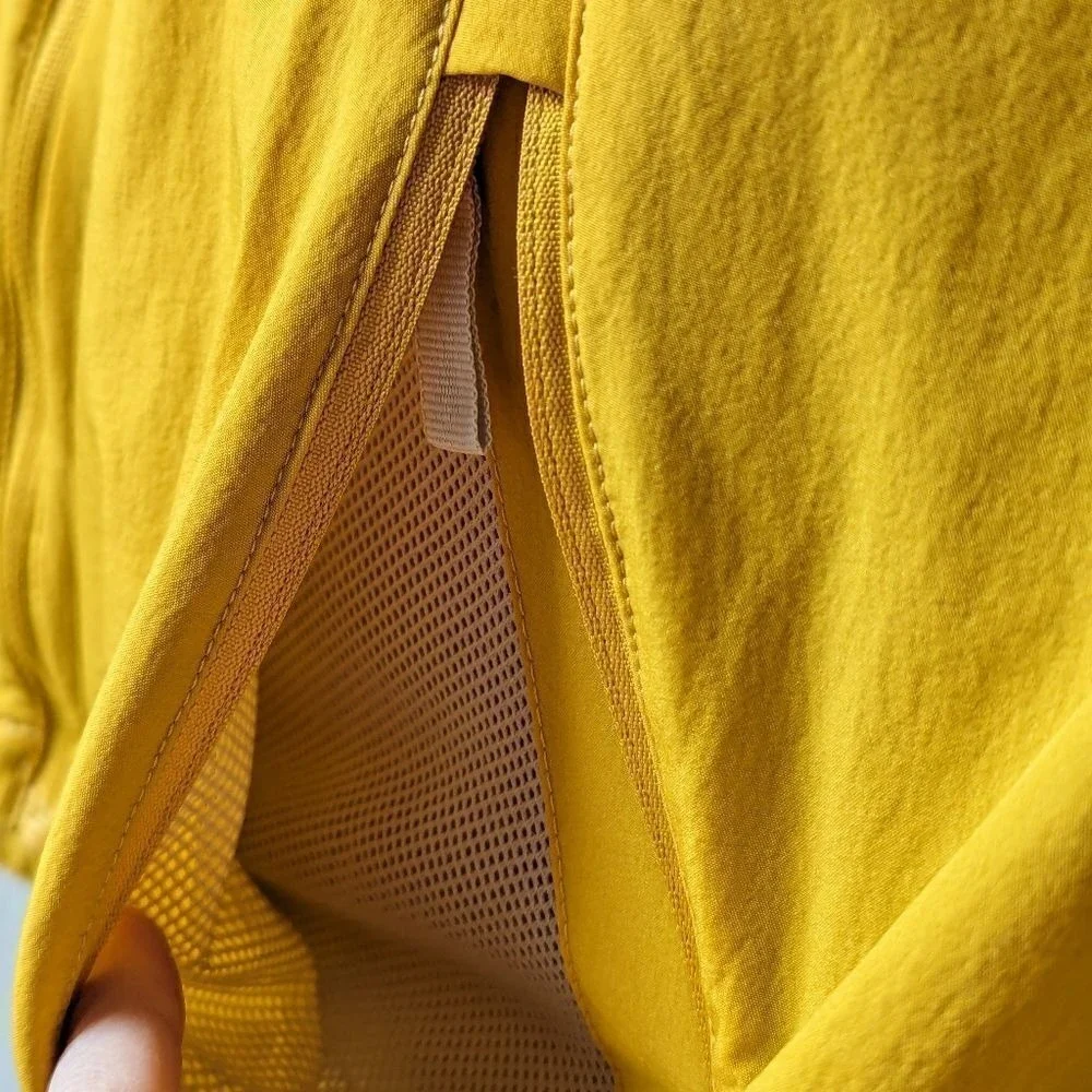 Jotunheim Norway Packable Yellow Hooded Windbreaker Jacket Women's Sz L